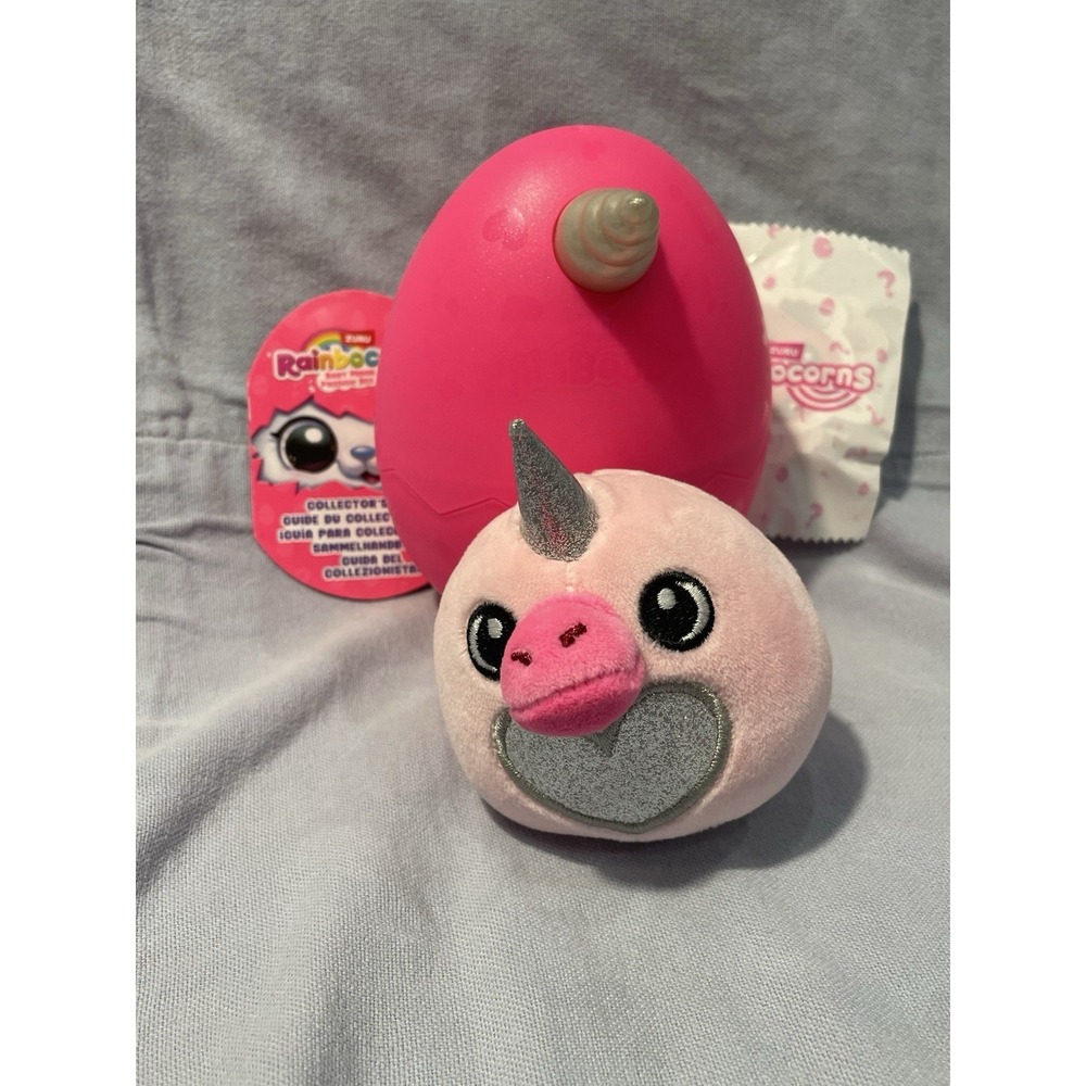 NEW Rainbocorns Baby Mania Surprise Egg w Plush, Sticker, Egg, & Guide - Slipper